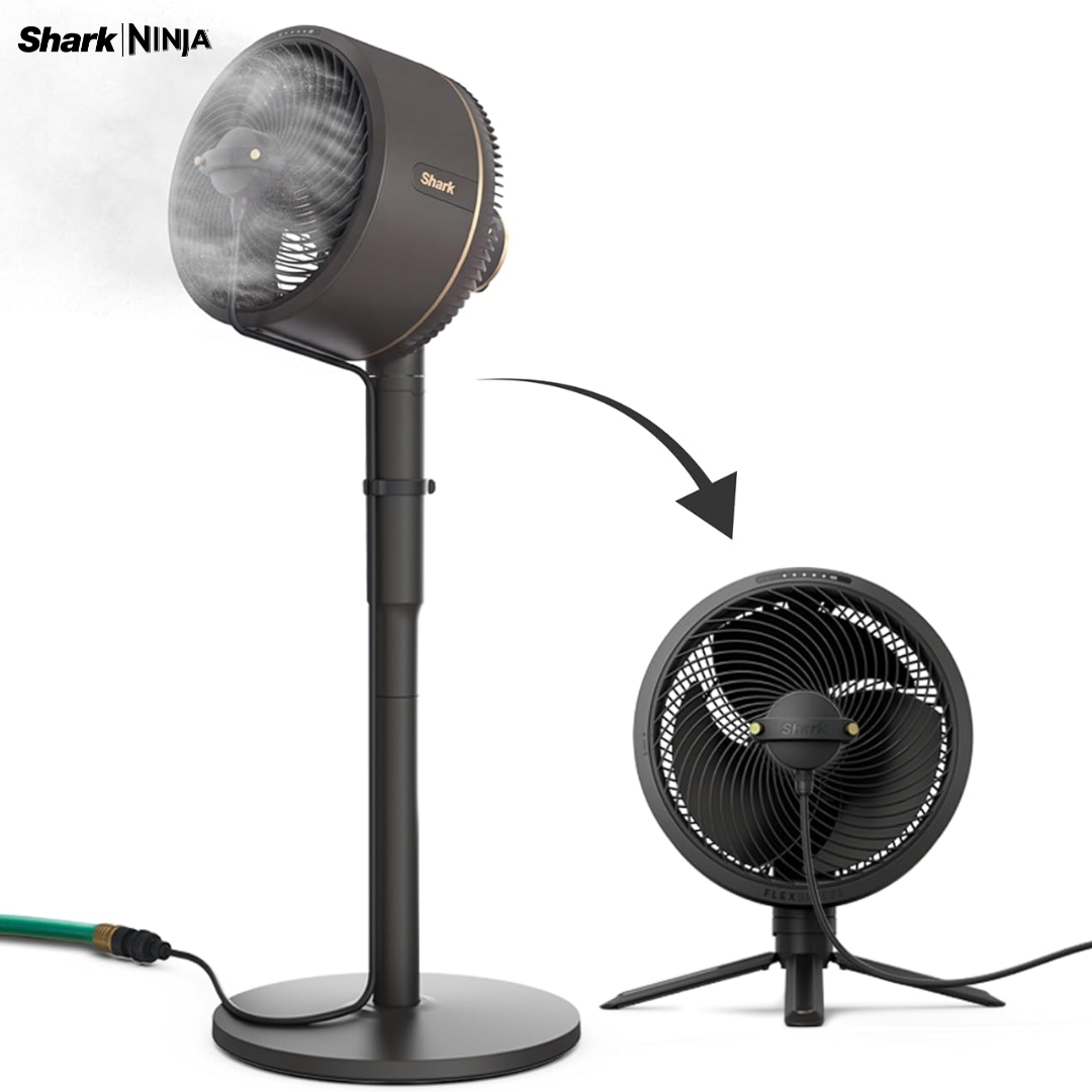 (LLEGANDO 1 DE SEPT) Ventilador Abanico Shark FlexBreeze FA222LAA 16" Inalámbrico y con Cable 36W con InstaCool Mist – 5 Velocidades