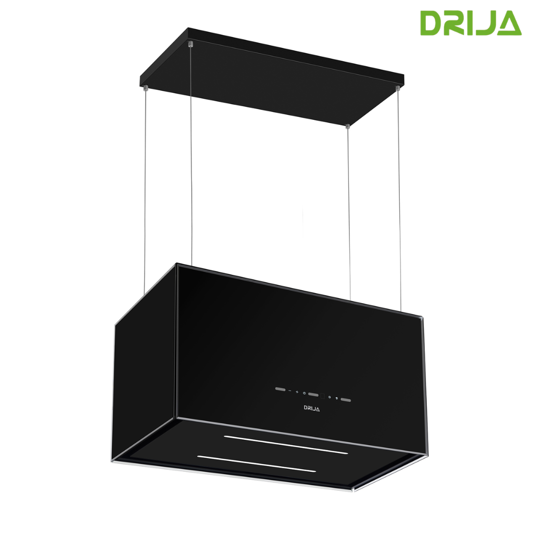 (POR PEDIDO) Extactor de Grasa de Vidrio Templado Negro Pendente 90-B Drija