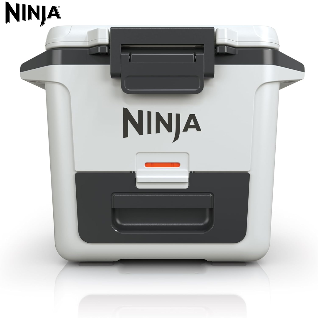 (LLEGANDO 1 DE SEPT) Hielera Cooler Ninja FrostVault FB131QWH de 30 Qt / 28 Litros con Cold Dry Zone – Blanca