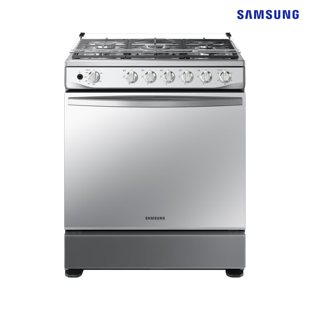 Estufa con Horno 5 Quemadores 30" a Gas Acero Inoxidable Samsung NX52T7522LS/AP