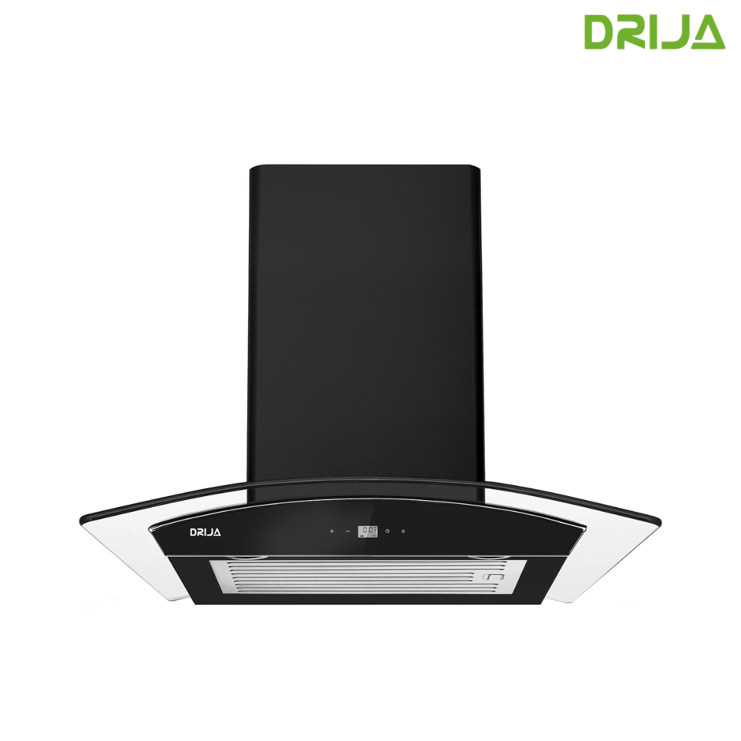 Extractor de Grasa Tipo Campana Negro Mate Prisma Touch 60 Black Drija