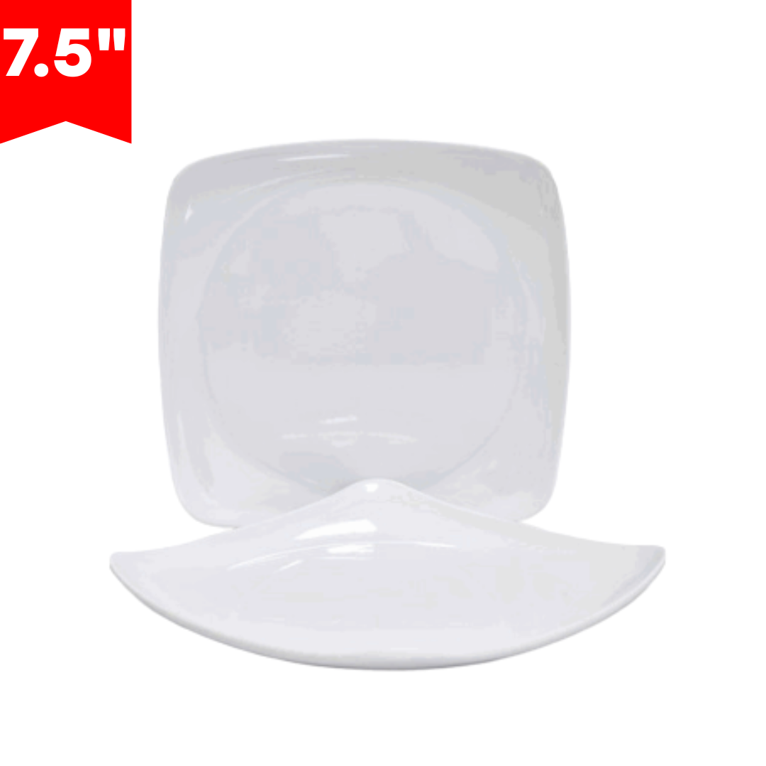 Plato de Melamina Blanco 7.5" BG-104-7-5W