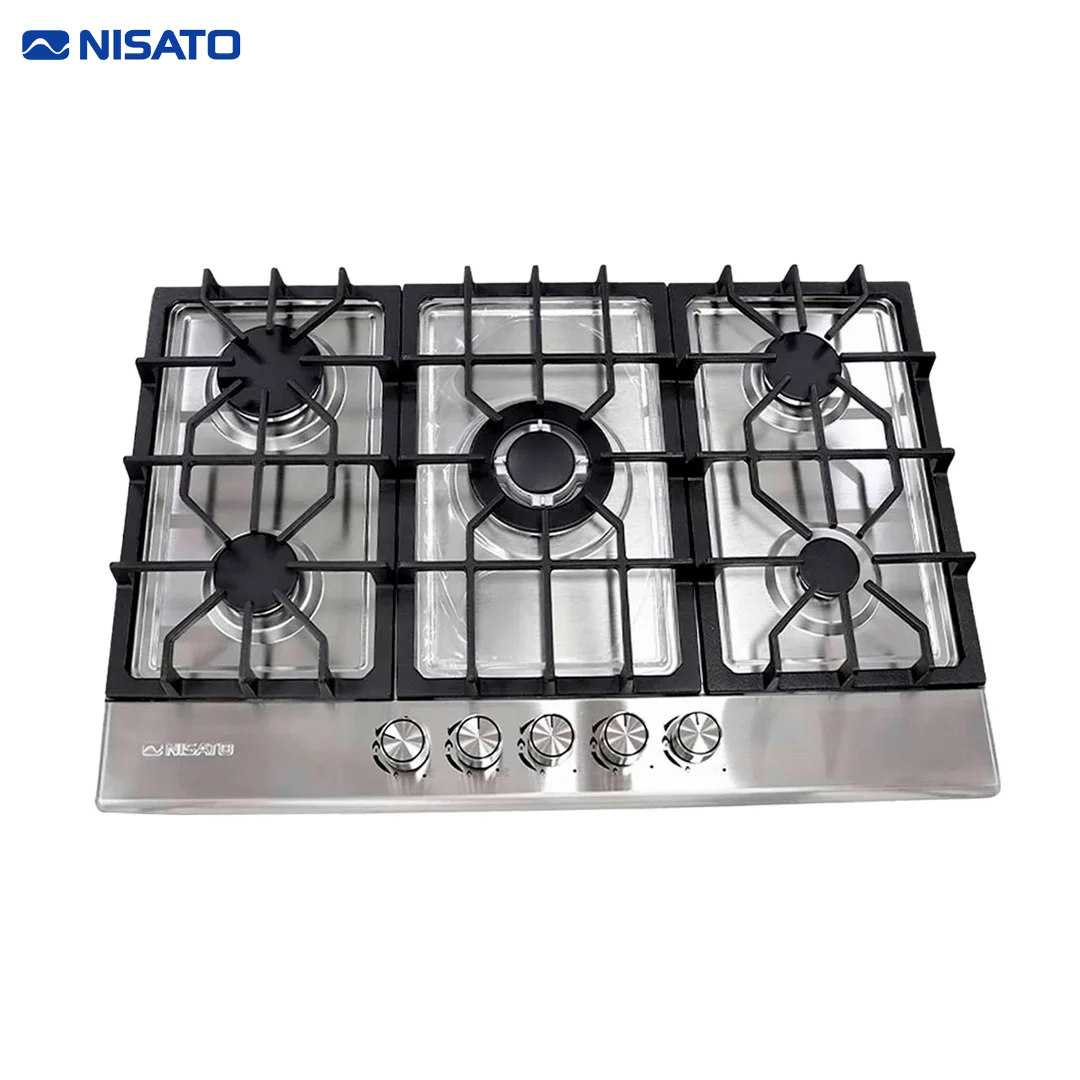 Estufa Empotrable a Gas Nisato 30" de 5 Quemadores – NPCT-76PROKD