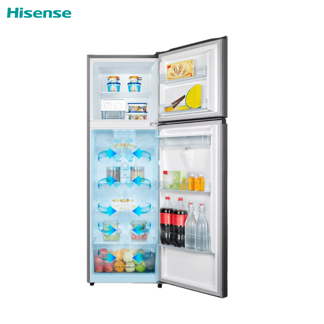 Refrigeradora Nevera Hisense RT1N250NMB Top Mount 8.8 Pies³ Inverter No Frost con Dispensador de Agua