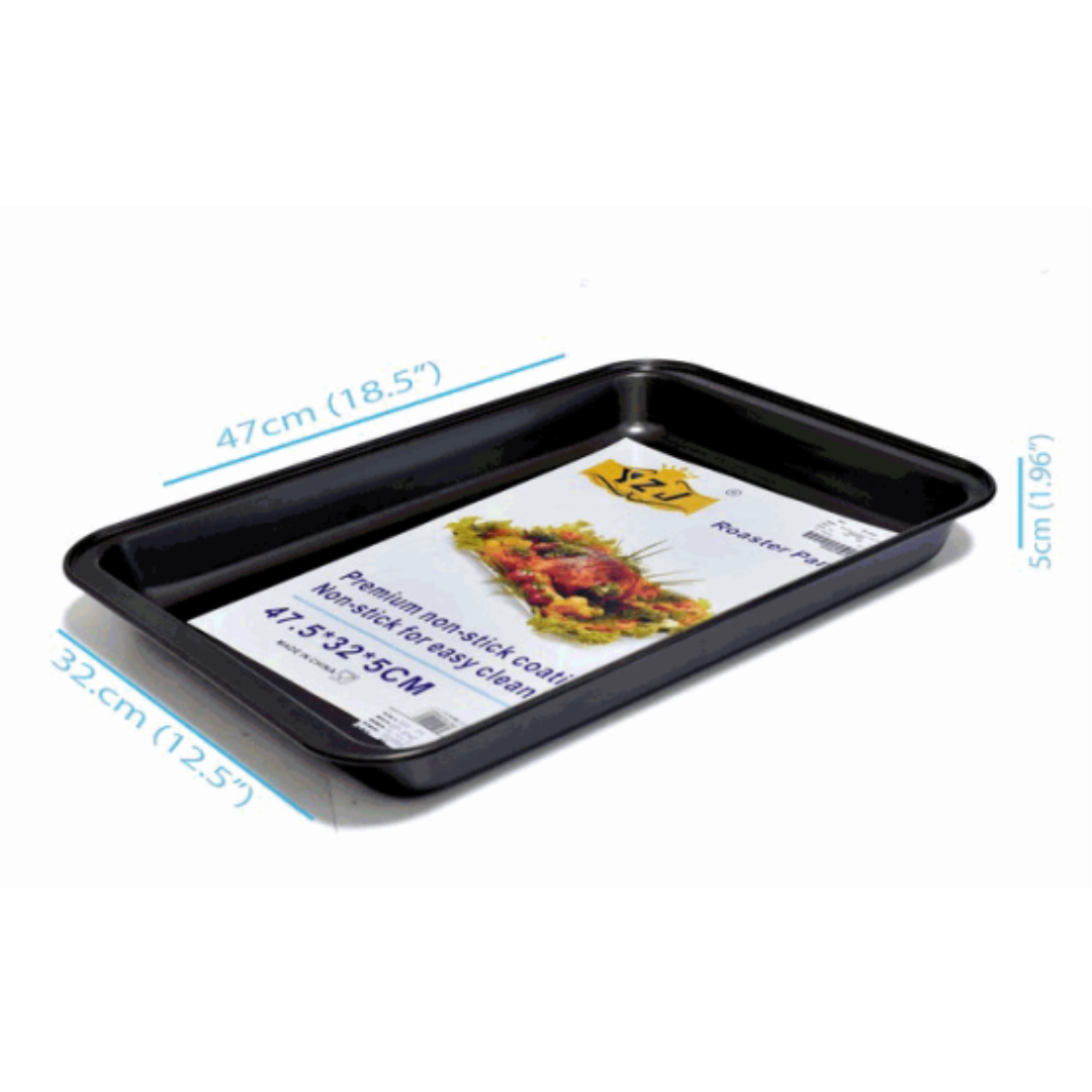 Bandeja de Aluminio Rectangular Antiadherente 47x32x5cm BP-2042