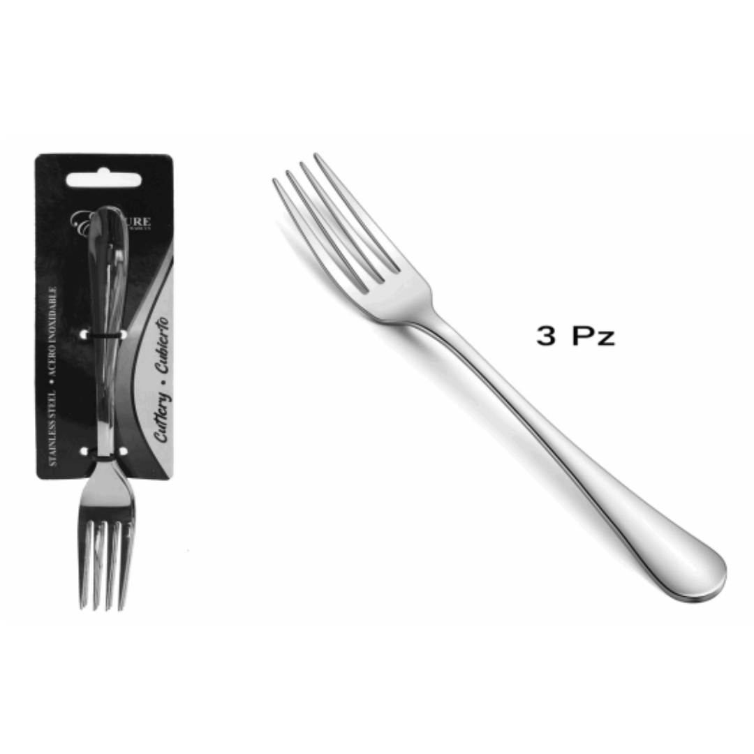 Set 3 Tenedor de Acero Inoxidable EP-DF-P5992F