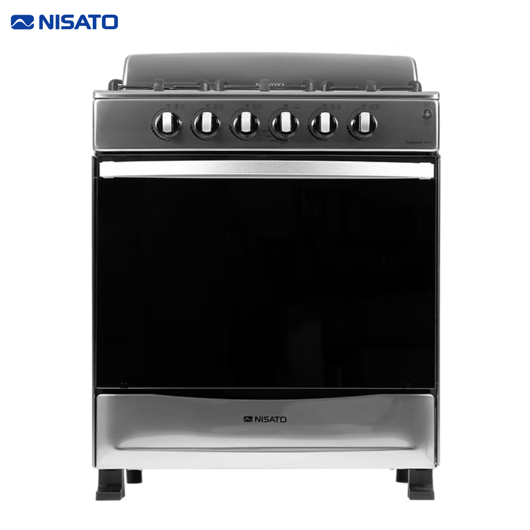 Estufa con Horno a Gas Nisato 30" de 5 Quemadores con Triple Llama – NPX-3063RLPHF
