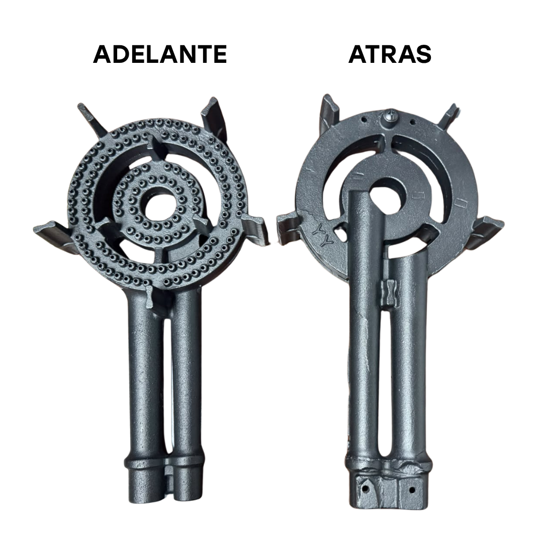 Repuesto Quemador de Hierro de 2 Anillos para Estufa Industrial C30-3 / C30-2 / CMESA-0202 RESP-QUEM-2RING