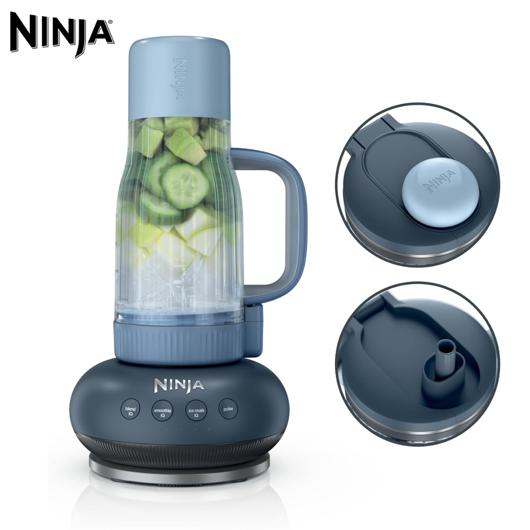 (LLEGANDO 10 DE AGOSTO) Licuadora Ninja Detect Power Blender Pro DB351CY 1200W con Tecnología BlendSense®, Jarra de 2.1L y Vasos Individuales | Trituradora de Hielo