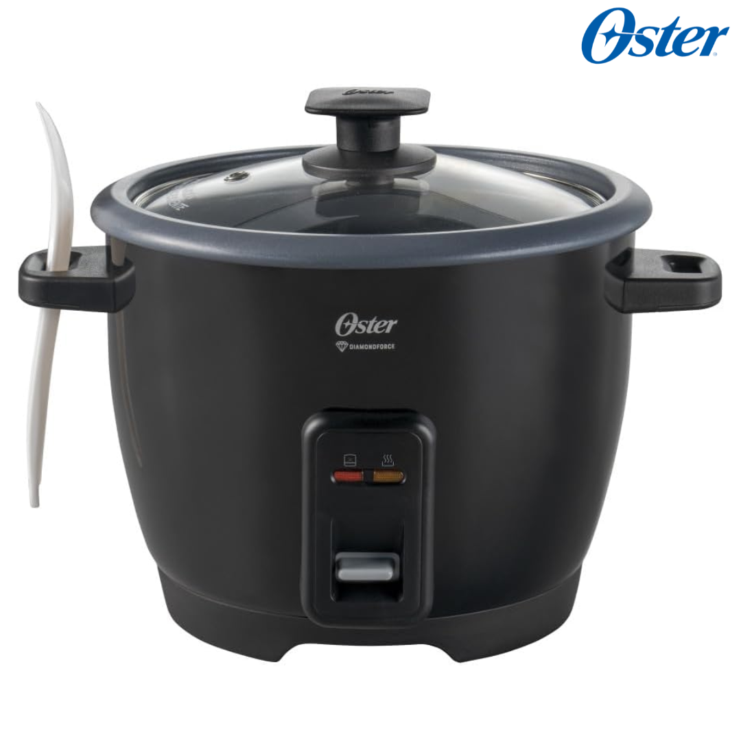(LLEGANDO 27 DE JULIO) Arrocera Oster® con Recubrimiento DiamondForce 7 Tazas – CKSTRCB7DFBL | Antiadherente de Alta Durabilidad