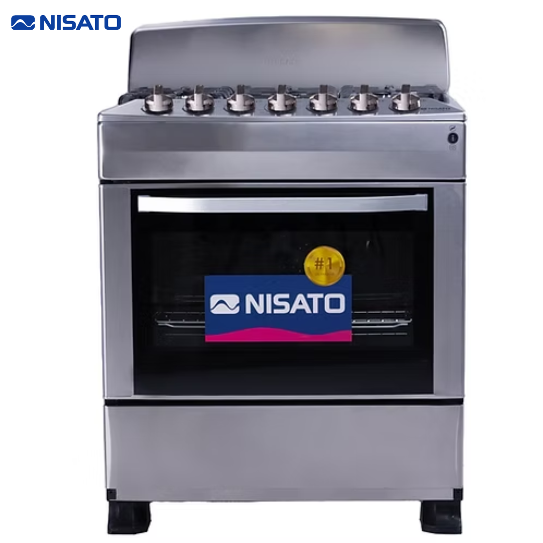 Estufa a Gas Nisato 30" de 6 Quemadores con Horno – NPX-7663TELAF