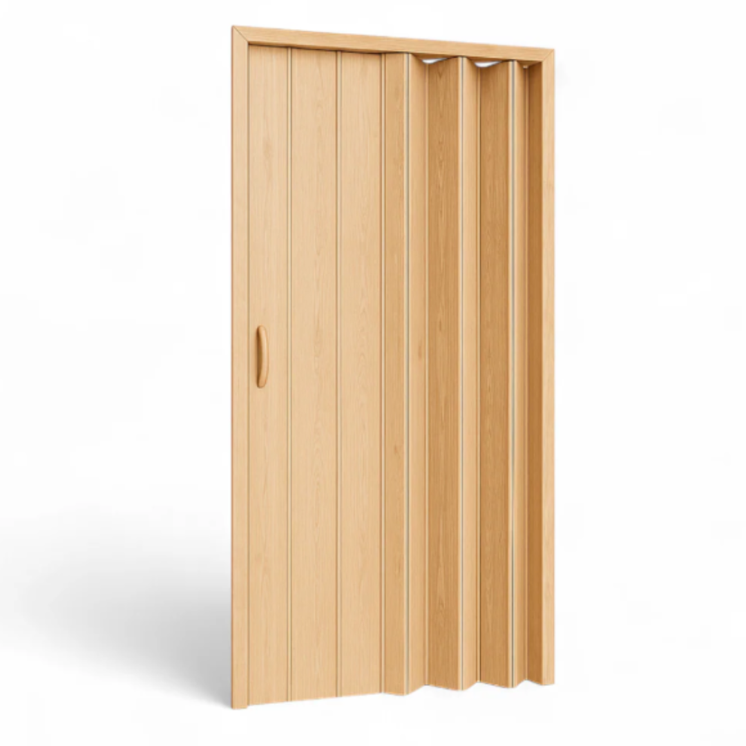 Puerta de PVC Plegable Tipo Acordeón 203x91cm Color Madera 143-92-2001