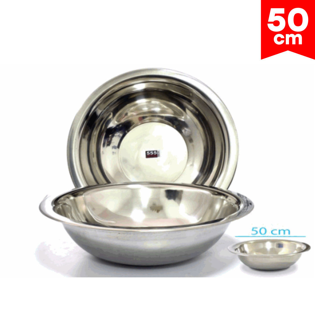 Bowl de Acero Inoxidable 50cm 555 BASIN-50 Plato. Platón.