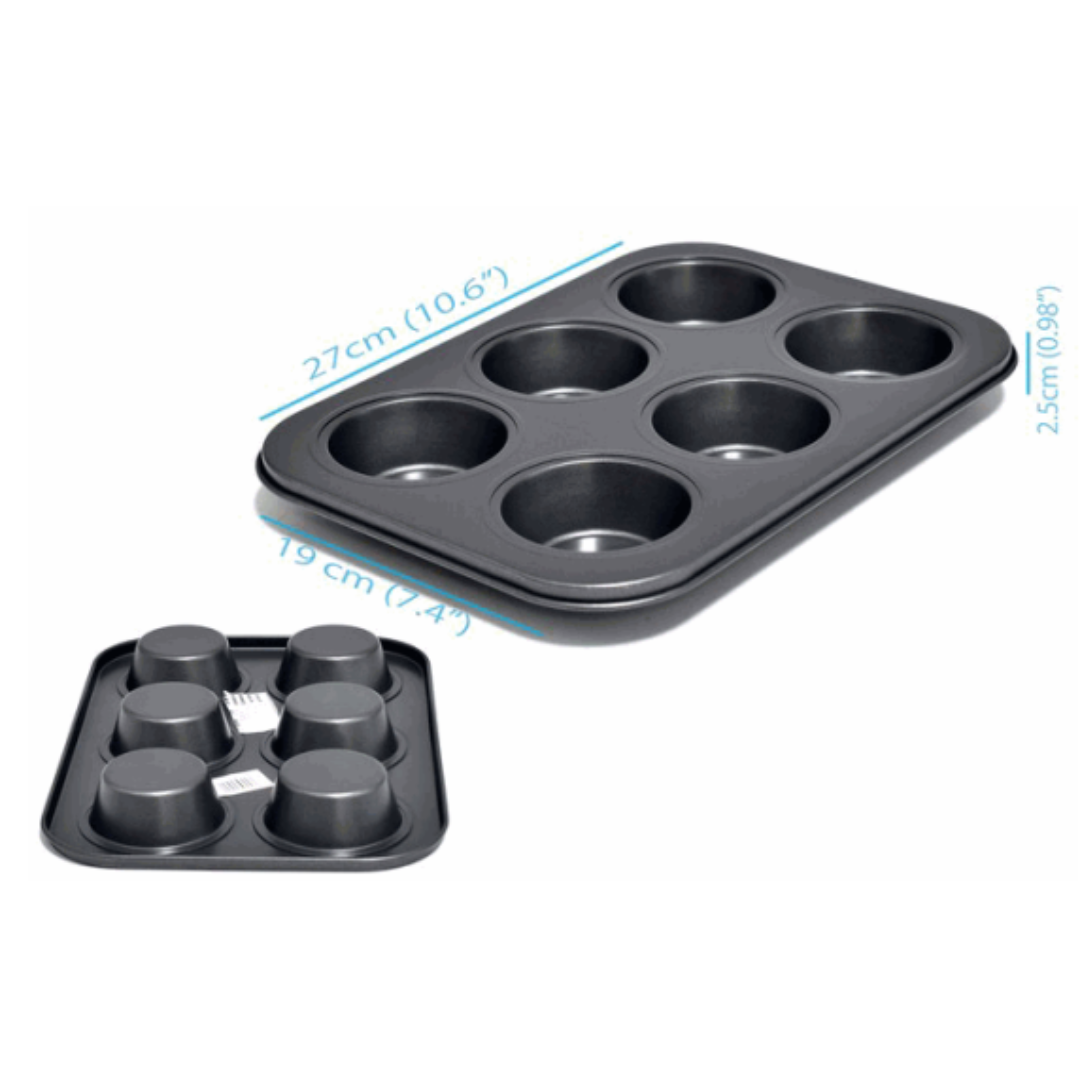 Molde de 6 Muffin BP-2040 Cupcake.
