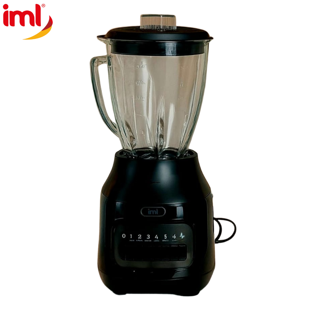 Licuadora Jarra de Vidrio 1.25L 6 Velocidades 600W IML LI-A6