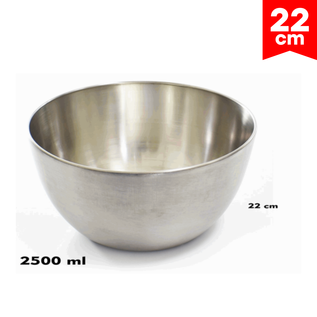 (LLEGANDO 20 DE DIC) Bowl de Metal 2500ml / 22cm STL-602MB-22