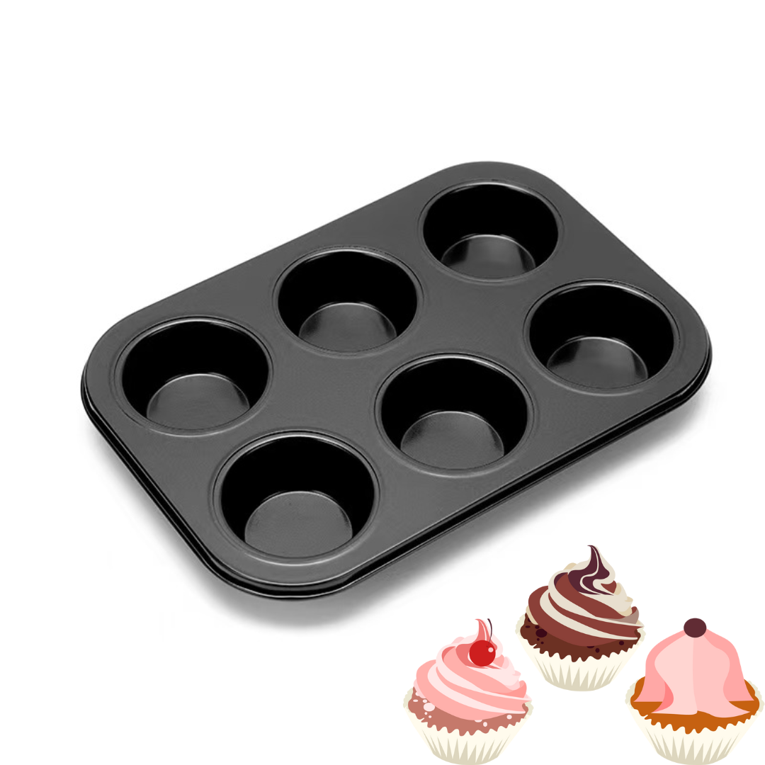 Molde de 6 Muffin BP-2040 Cupcake.