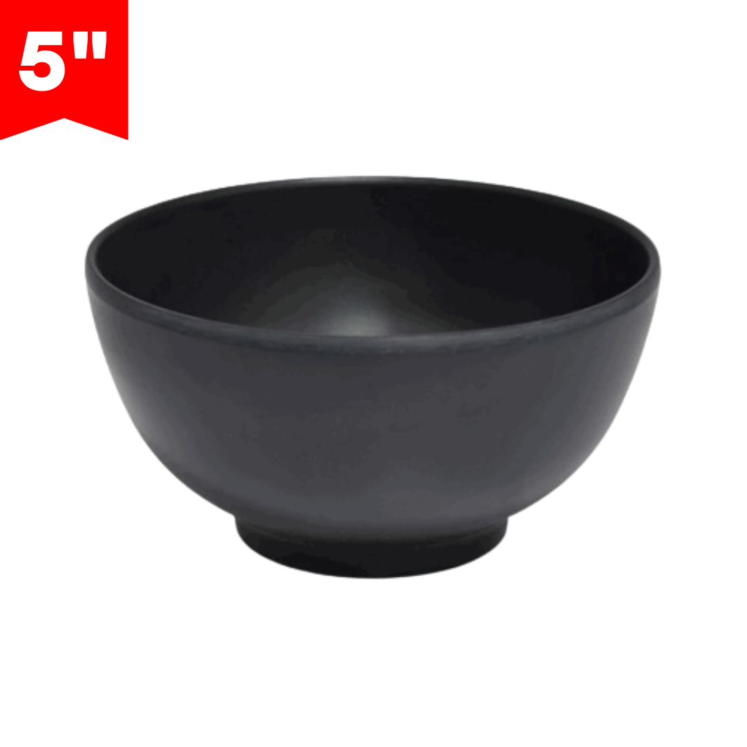 Bowl de Melamina Negro 5" BG-32017-5BLK Plato.