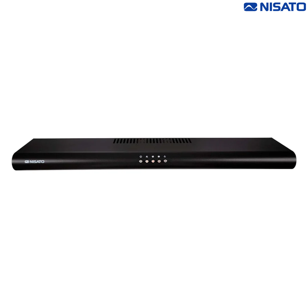 Extractor de Grasa 30"/77cm Acero Negro Filtro de Carbón Nisato NPE-78NNDM