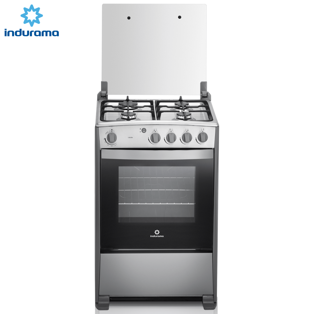 Estufa con Horno Gas Indurama Coruña QZ 24” 4 Quemadores – Croma