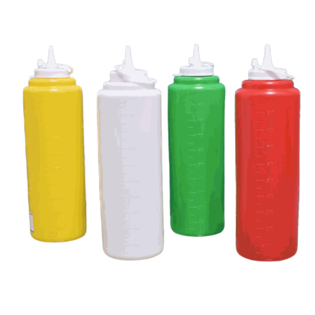 (LLEGANDO 16 DE ENERO) Envase para Salsa Plástico Jumbo 32oz SP325P Ketchup. Mostaza. Mayonesa
