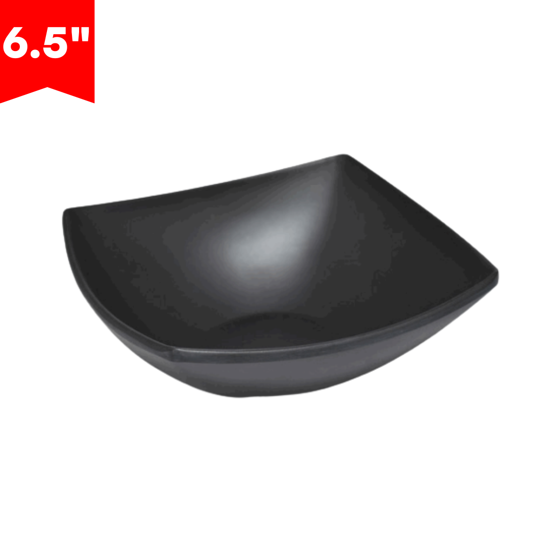 Bowl de Melamina Negro 6.5" BG-8218-6-5BLK Plato.
