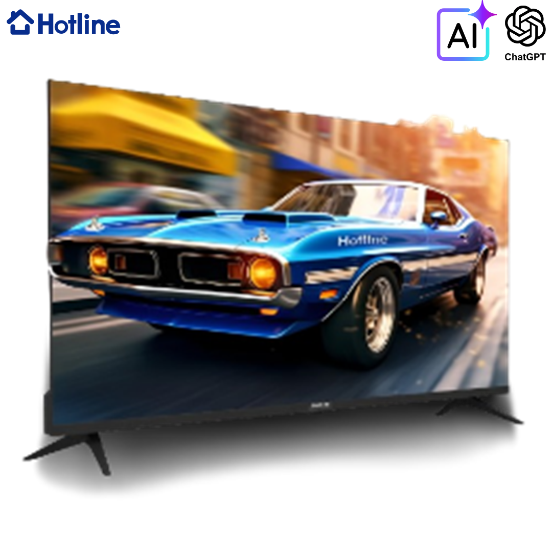 Smart Tv 4K Ultra HD con Inteligencia Artificial Chat GPT Ultra Slim 50" Hotline HL50S5T2-FHAI Televisor. Televisores.