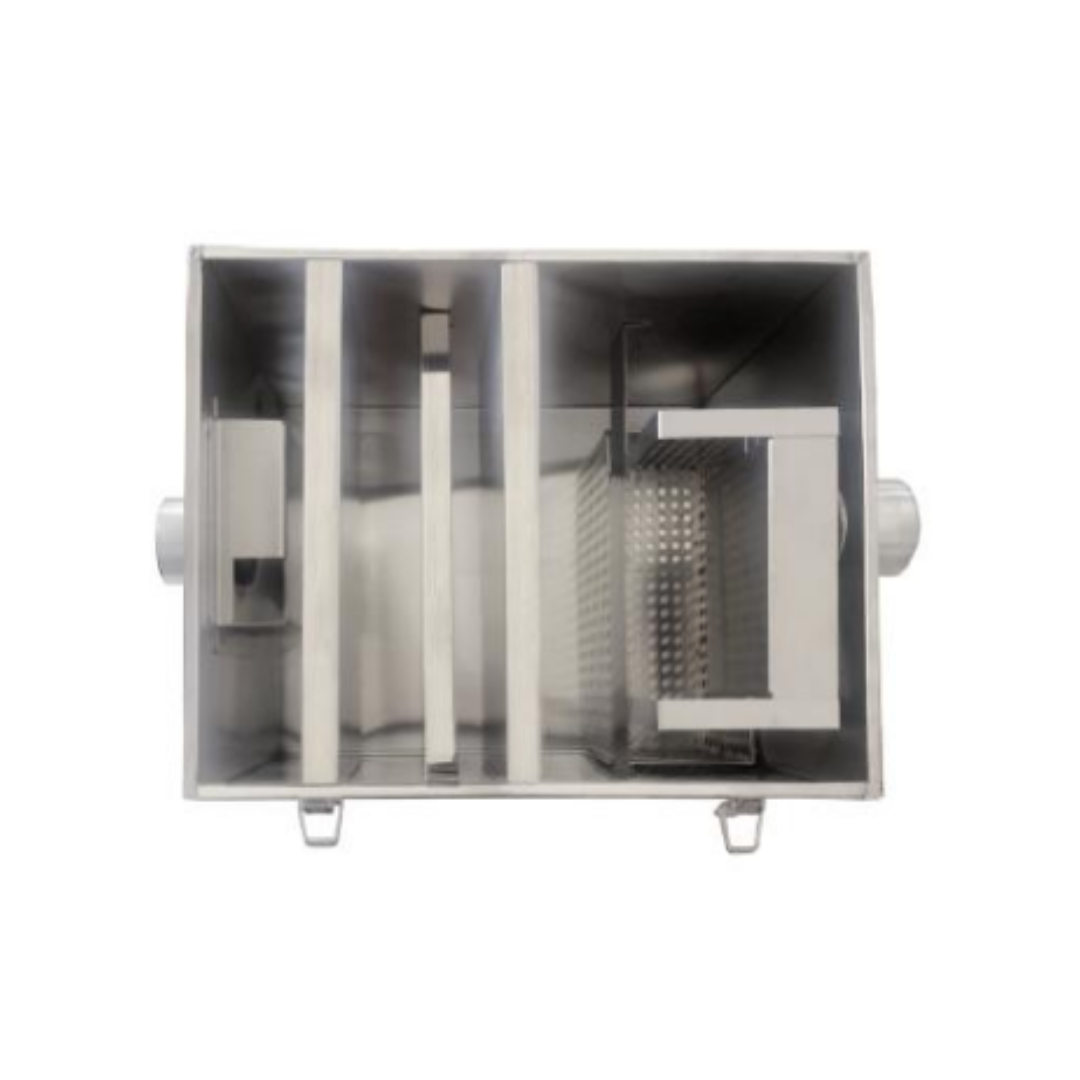 Trampa de Grasa Separador de Aceite y Agua de Acero Inoxidable 3 Tamaños Disponibles