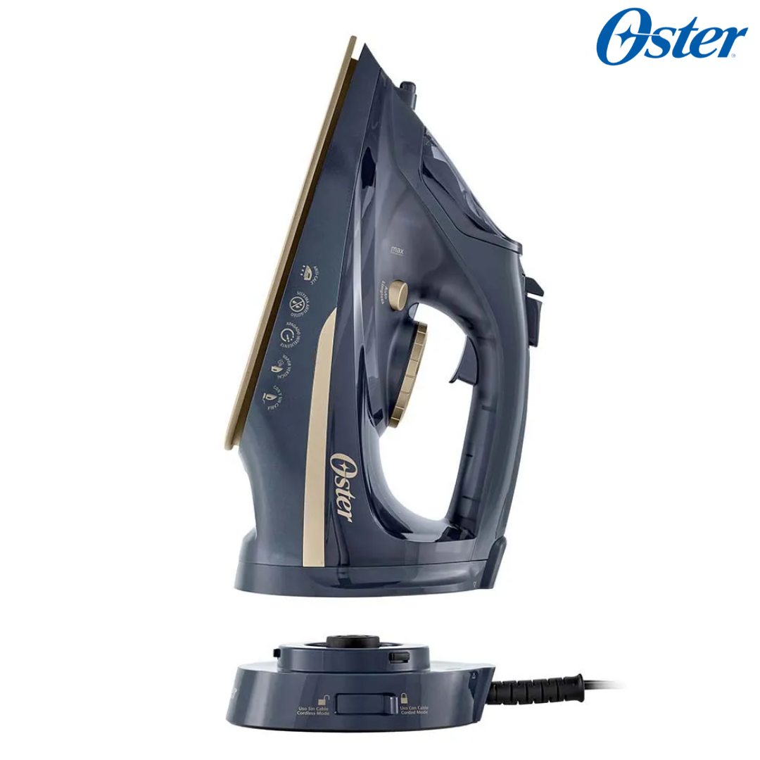 (LLEGANDO 27 DE JULIO) Plancha de Vapor de Ropa Inalámbrica Oster® 2 en 1 con Suela de Cerámica – GCSTCC5000 | 1650W