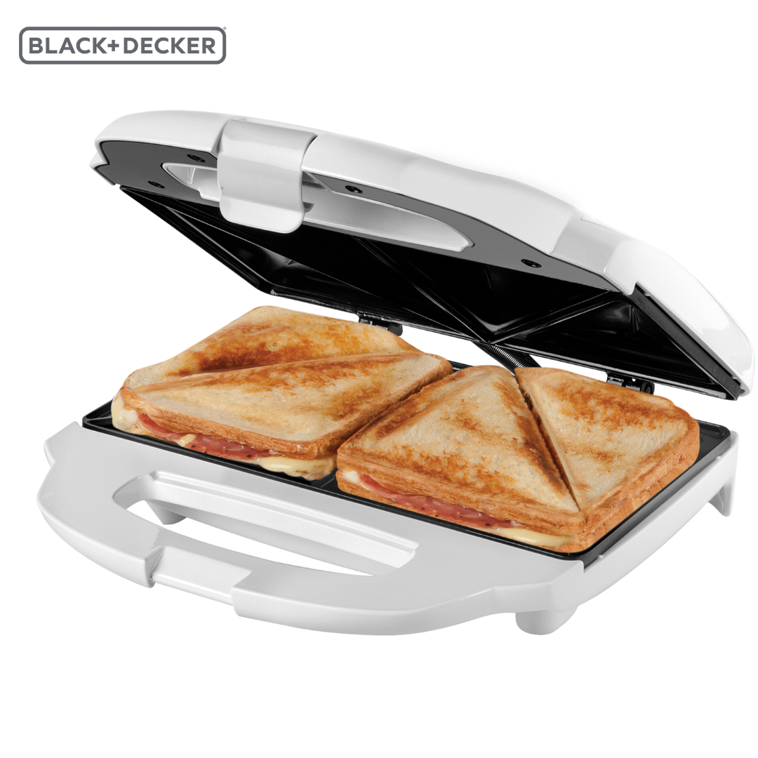Sandwichera Antiadherente Eléctrica 700W Black and Decker SM1000W