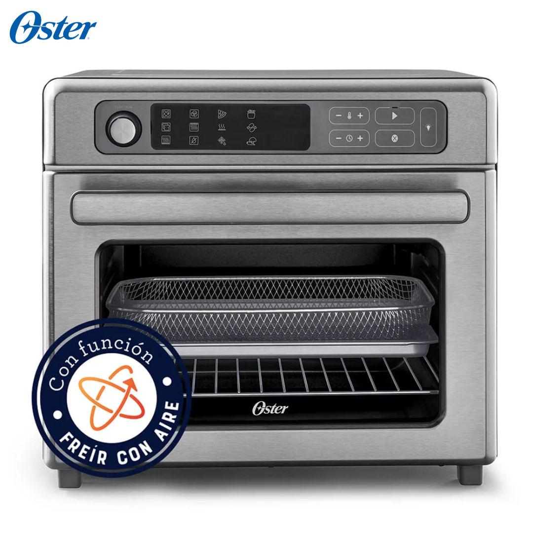 (LLEGANDO 15 DE OCTUBRE) Horno Eléctrico Digital Oster con Freidora de Aire 22 Litros, 12 Funciones, Convección y Revestimiento Antiadherente TSSTTVDAF1NS