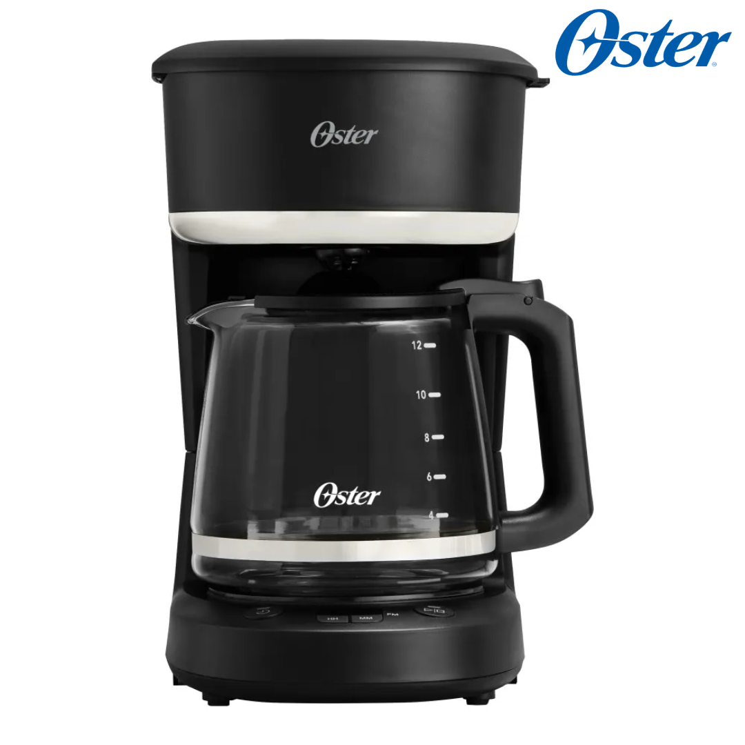 Cafetera 12 Tazas con Filtro Reutilizable Programable Negro Oster BVSTDCP121B