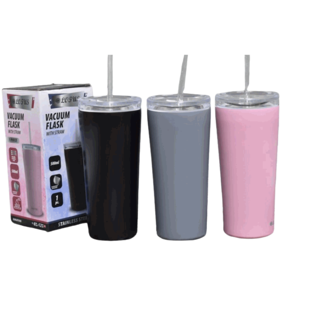 (LLEGANDO 16 DE ENERO) Vaso Térmico 500ml Mantiene Frío y Caliente Lotus SV-K518-MIX