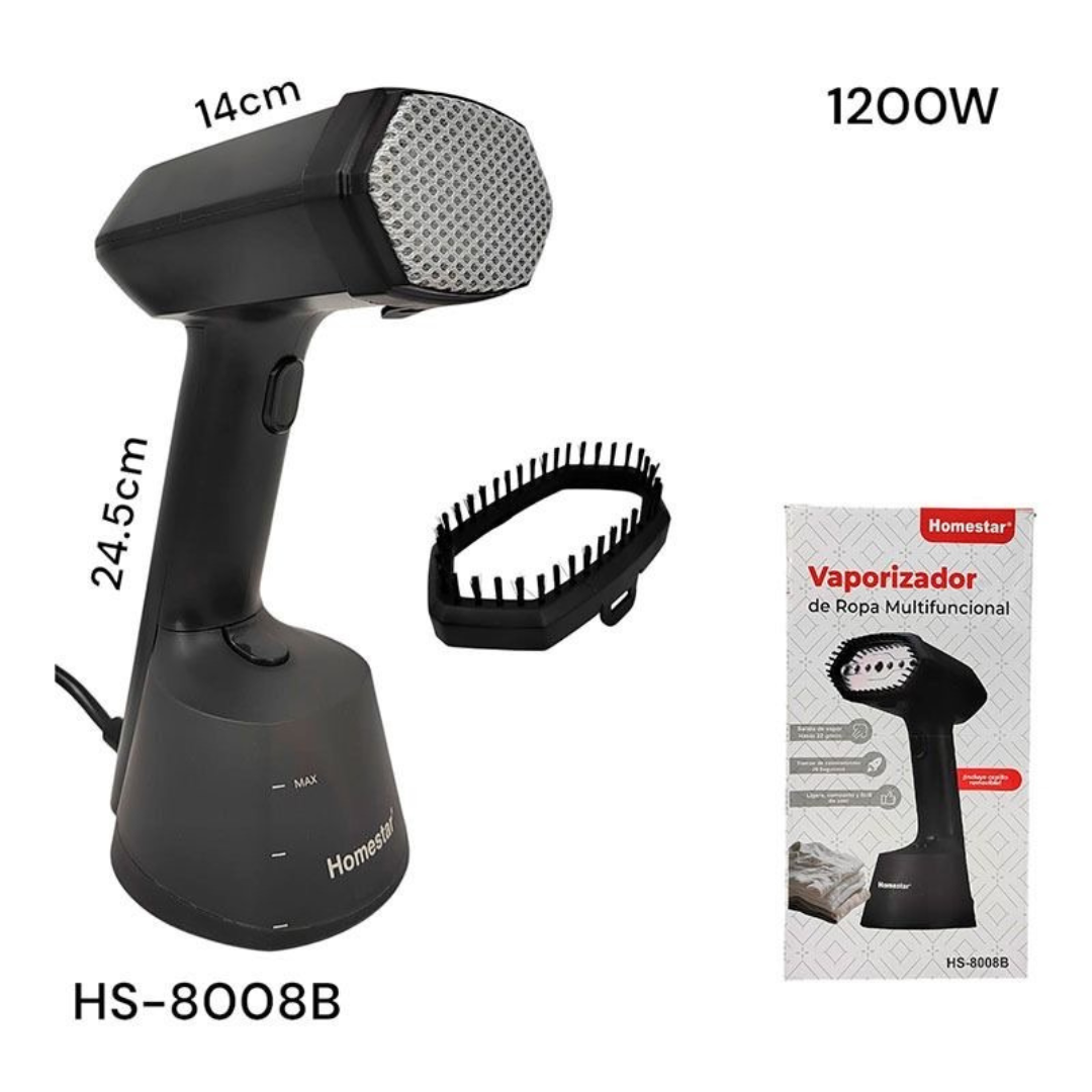 Plancha Vaporizador de Ropa Portable 1200W Homestar HS-8008B Homestar
