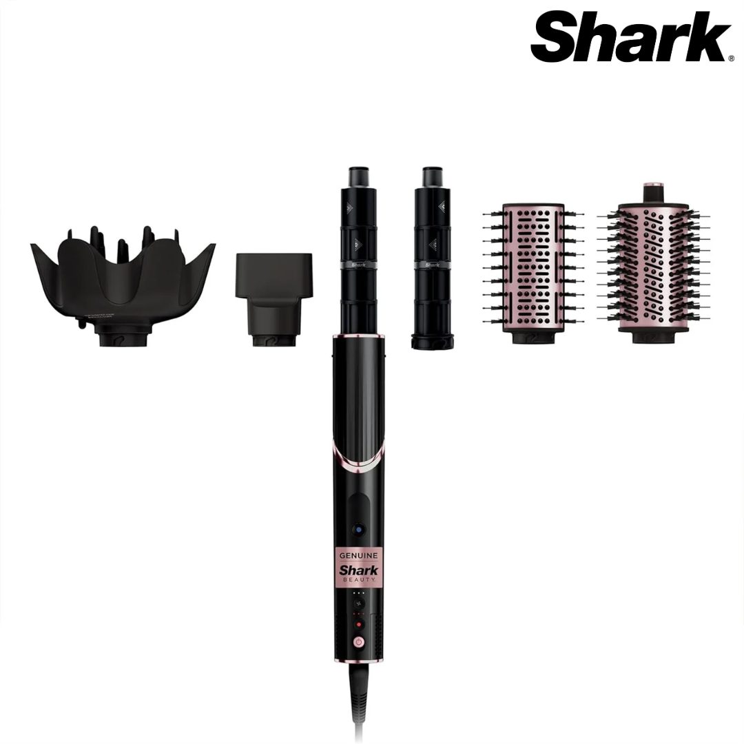 Secador Y Estilizador Shark Flexstyle Color Negro HD440BK. Cepillo Blower De Cabello Black Edition. NINJA