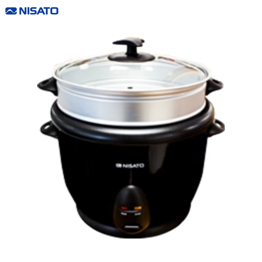 Arrocera Eléctrica 10 Tazas 1.8L Negro Nisato NRC-101TZNNG