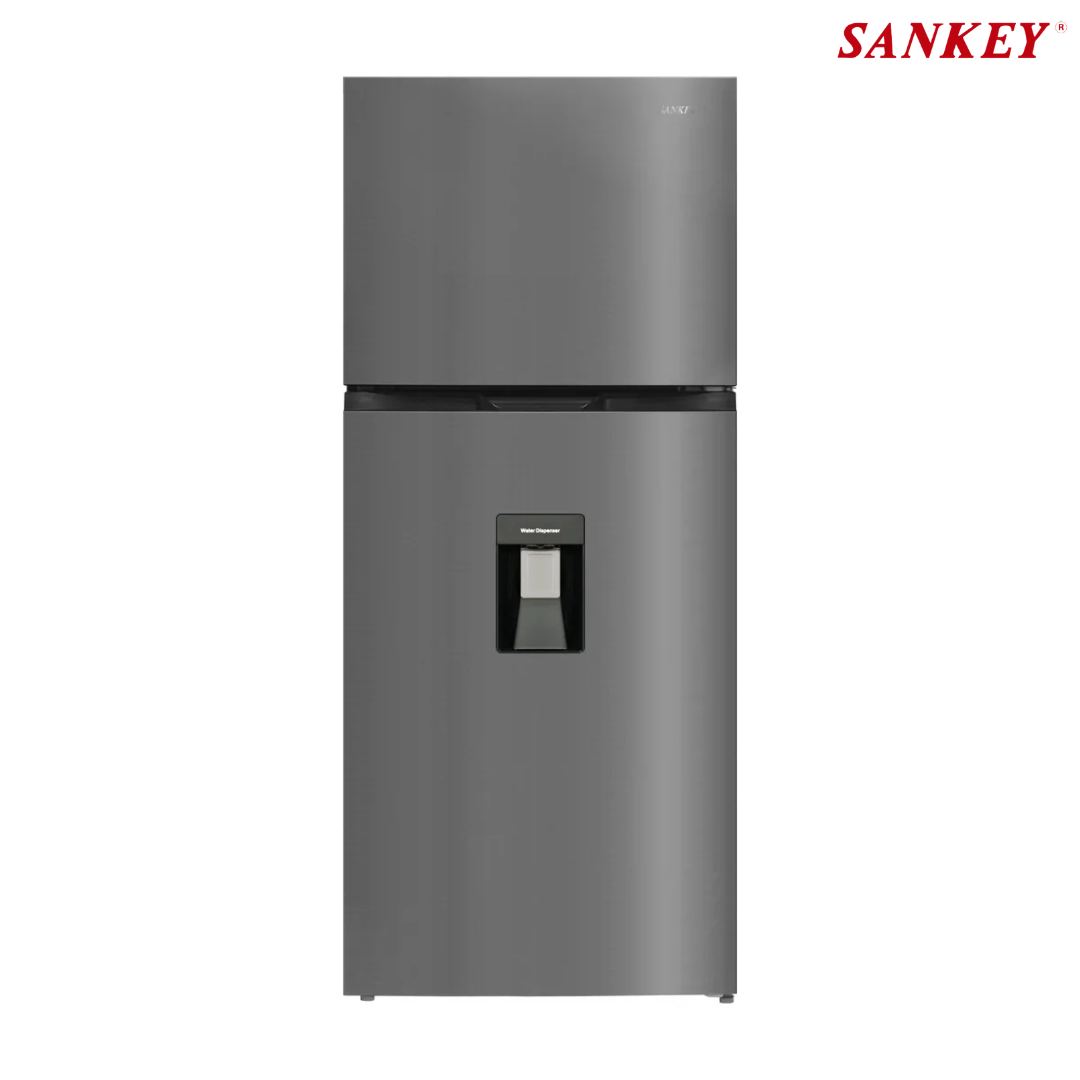 Refrigeradora Top Mount Sankey RF20IN80SD No Frost 20 Pies Cúbicos con Dispensador de Agua Nevera.