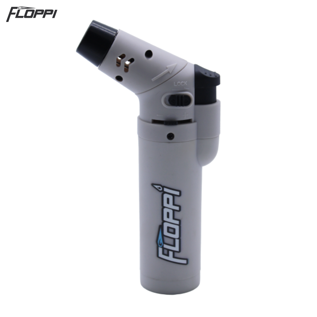 Soplete Encendedor de Cocina Recargable Floppi FL-FM01BL con Regulador de Llama y Seguro
