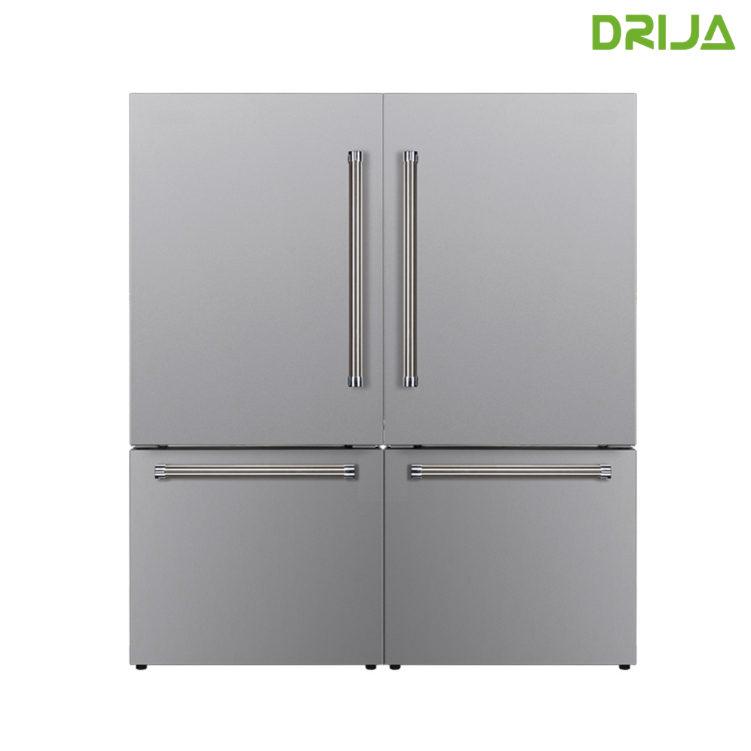 (POR PEDIDO) Refrigerador Puerta Derecha 18p3/509L Acero Inoxidable Estilo Francés Inverter Drija TWIN-36D4PD (No se vende por separado)