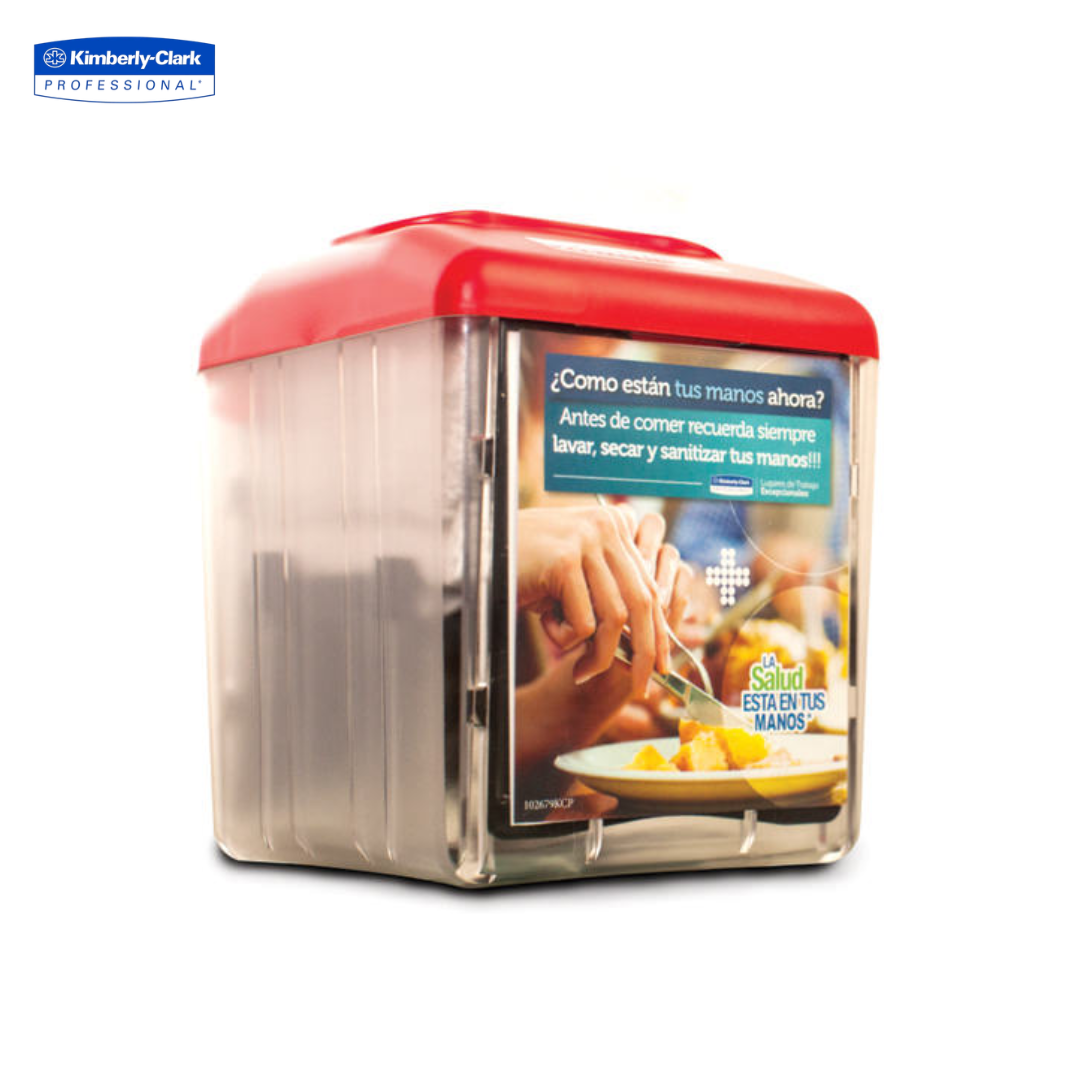 Dispensador de Servilletas Pop Up Rojo Kimberly-Clark KC-30198110 Servilletero.