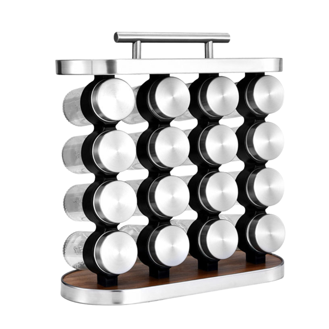 (LLEGANDO 27 DE MARZO) Set de 16 Condimenteros de Vidrio NVO-0229