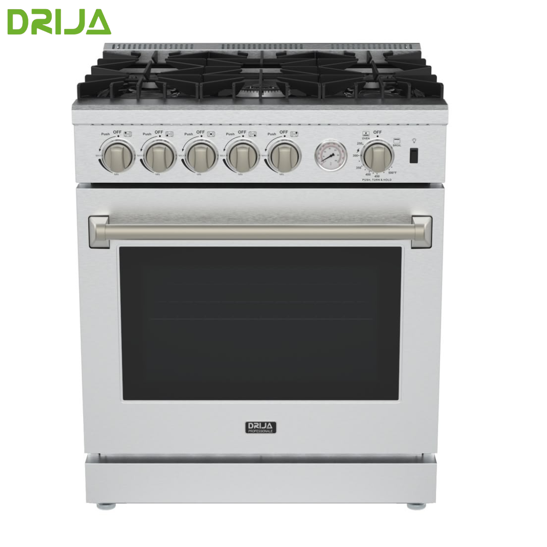 (POR PEDIDO) Estufa a Gas Defendi Venecia 76-I de 76 cm, 6 Quemadores, Horno de Convección de 120L, Air Fryer, Acero Inoxidable 304 – 110V