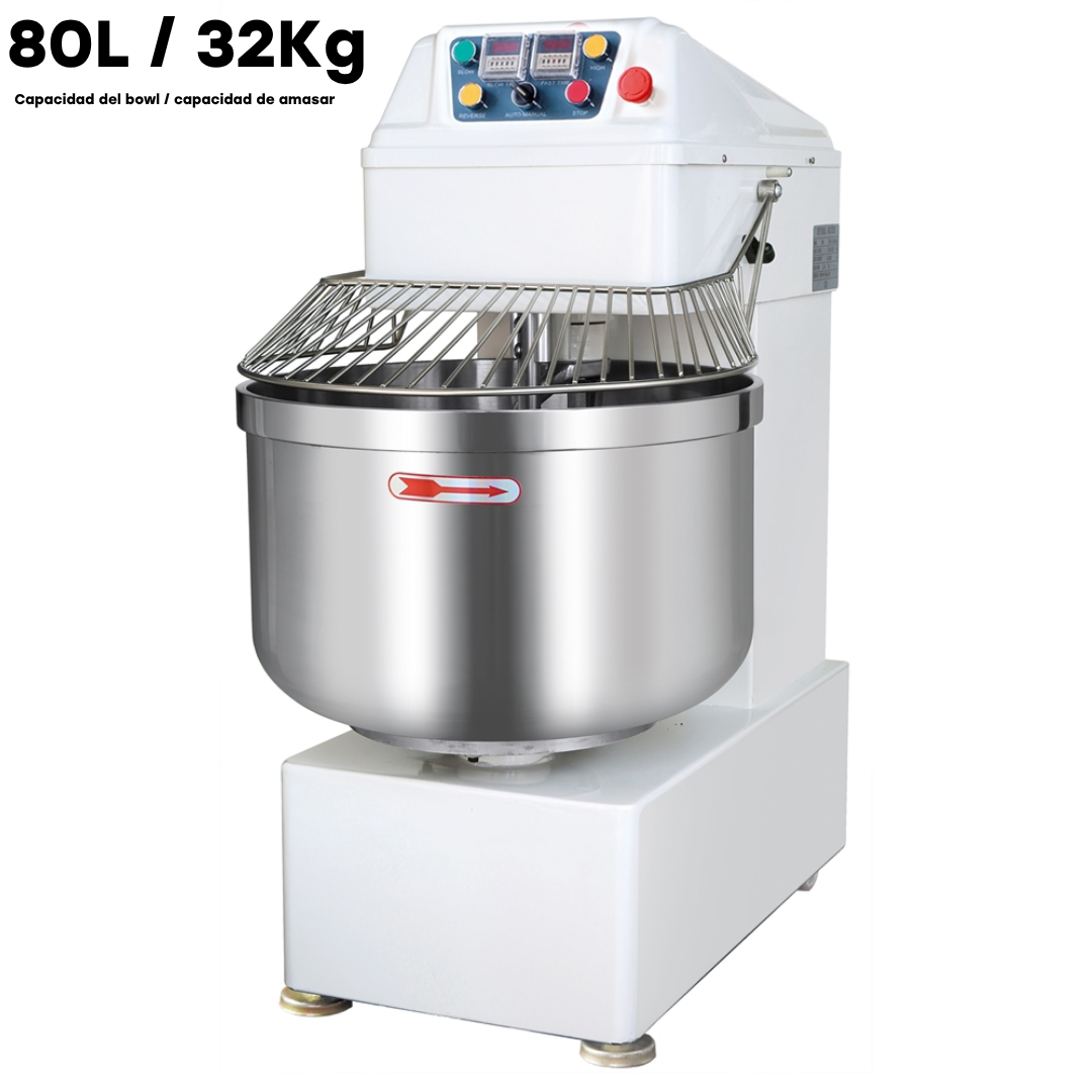 (LLEGANDO 30 DE MAYO) Amasadora Industrial 80L/32kg Eléctrico 220V/60Hz HS80