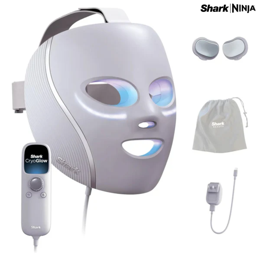 (LLEGANDO 27 DE JULIO) Máscara Facial LED Shark® CryoGlow™ con Crioterapia para Contorno de Ojos – FW312LAA