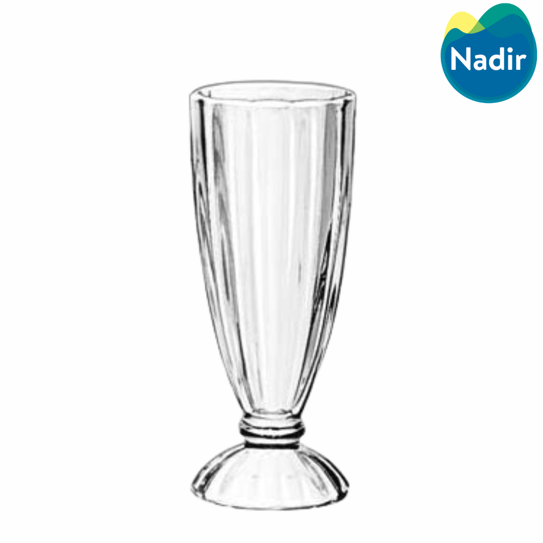 (LLEGANDO 27 DE MARZO) Copa de Malteada de Vidrio 12oz Nadir Tropical 7120200570927 Nieve. Milkshake. Vaso.