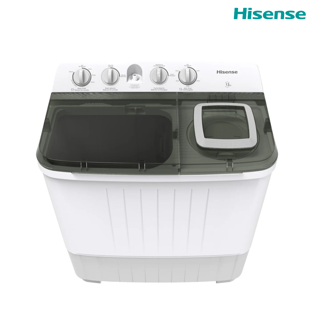 Lavadora Semi-Automática 13kg Hisense TTA1307N