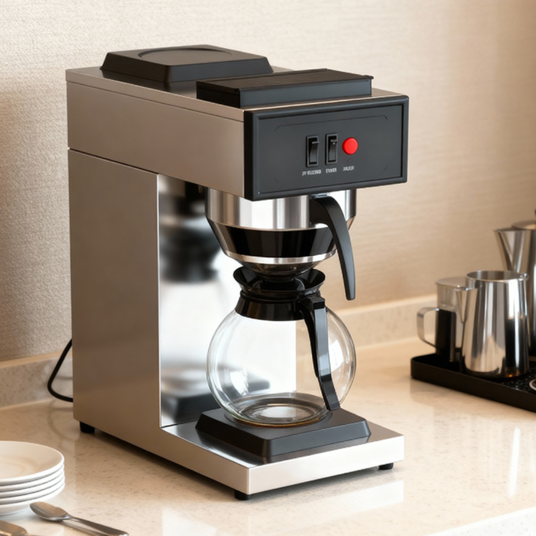 (LLEGANDO 31 DE DIC) Máquina de Café Industrial Percoladora Eléctrica 1650W 110V 890101-W Cafetera.