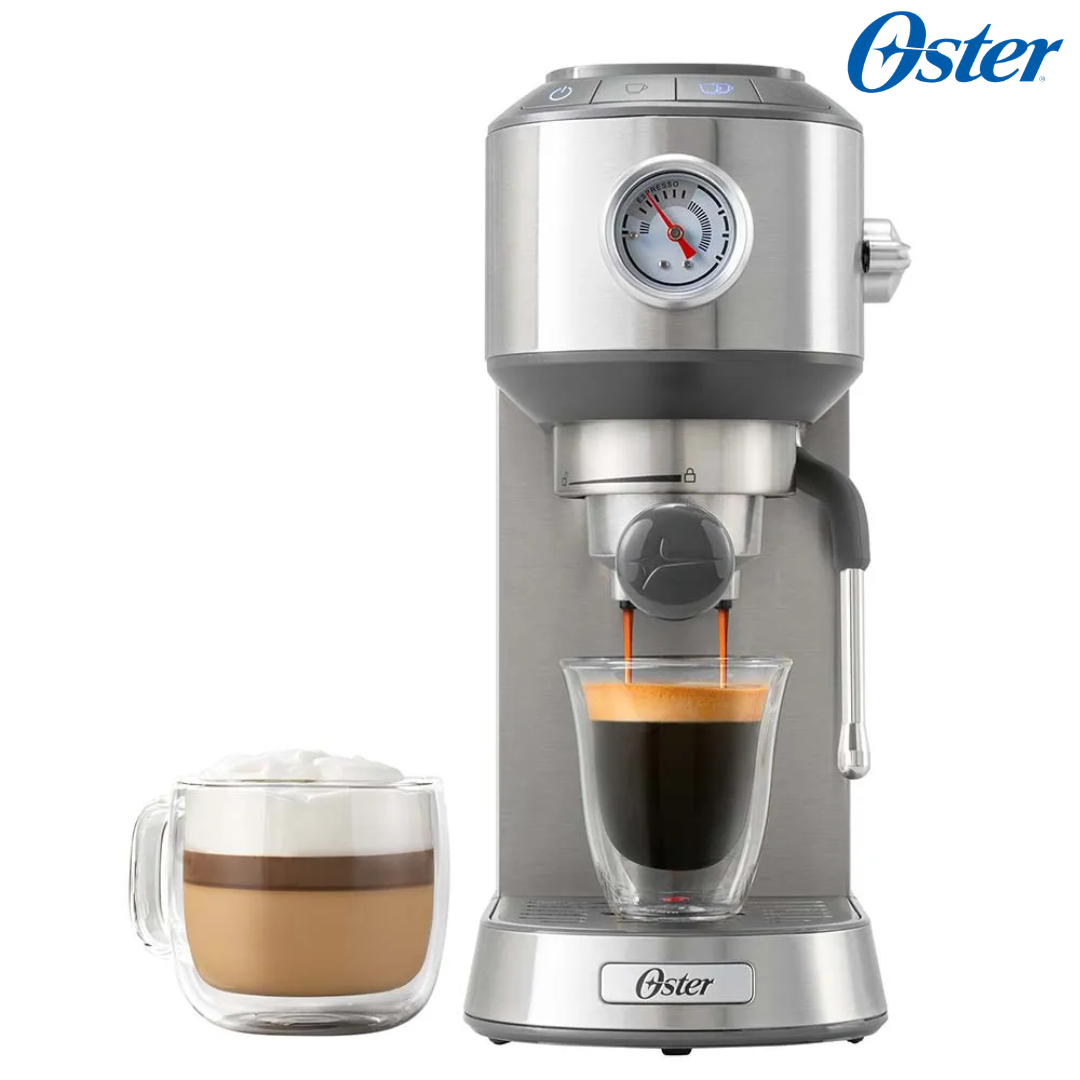 Cafetera Compacta para Café Espresso y Cappuccino 4 Tazas 1500W Oster BVSTEM7200