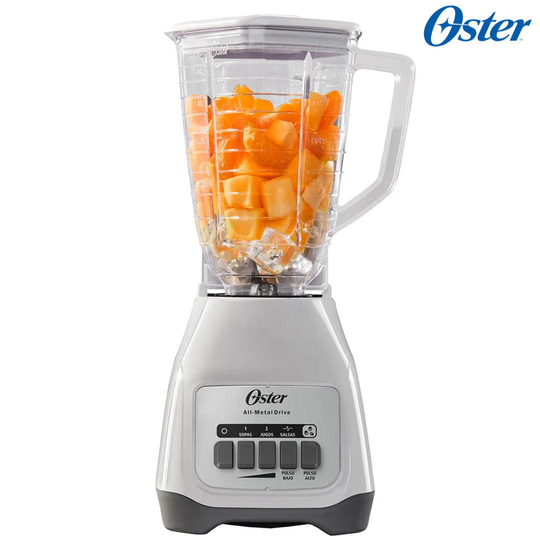 (LLEGANDO 27 DE JULIO) Licuadora Oster® 2 Velocidades + Pulso con Vaso de Plástico 1.25 L – BLSTKAP-WPB | 800W de Potencia Máxima