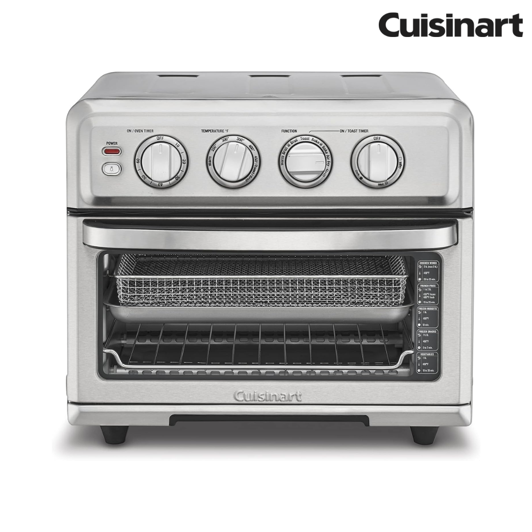 (LLEGANDO 13 DE FEB) Horno Tostador con Freidora de Aire 8 en 1 1800W 70L Cuisinart TOA-70